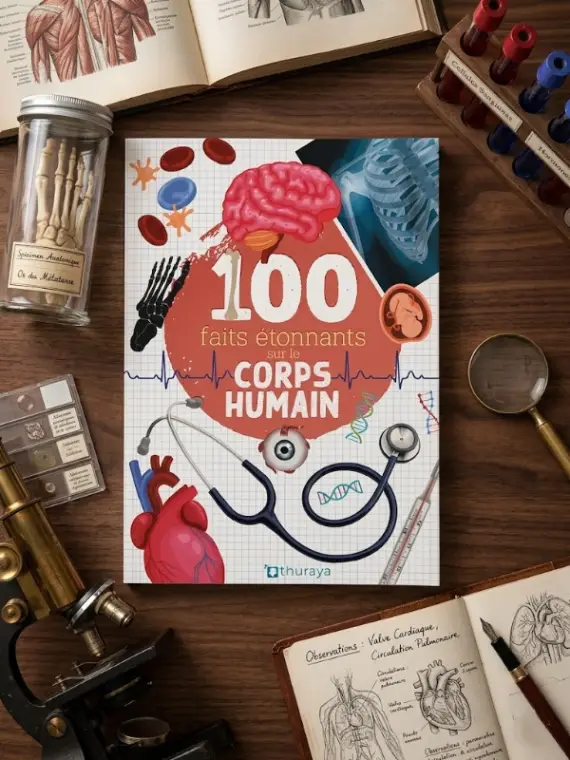 Couverture de 100 faits étonnants sur le CORPS HUMAIN
