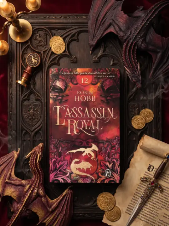Couverture de L'ASSASSIN ROYAL L'HOMME NOIR Tome 12