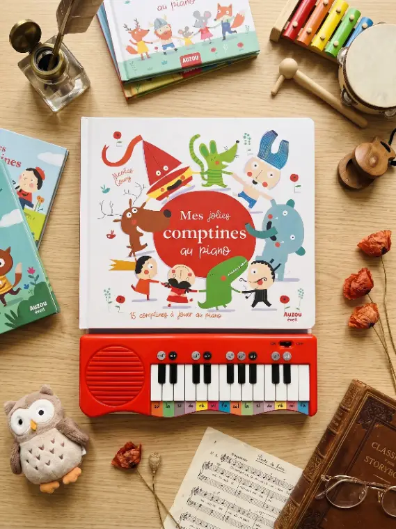 Couverture de Mes jolies comptines au piano